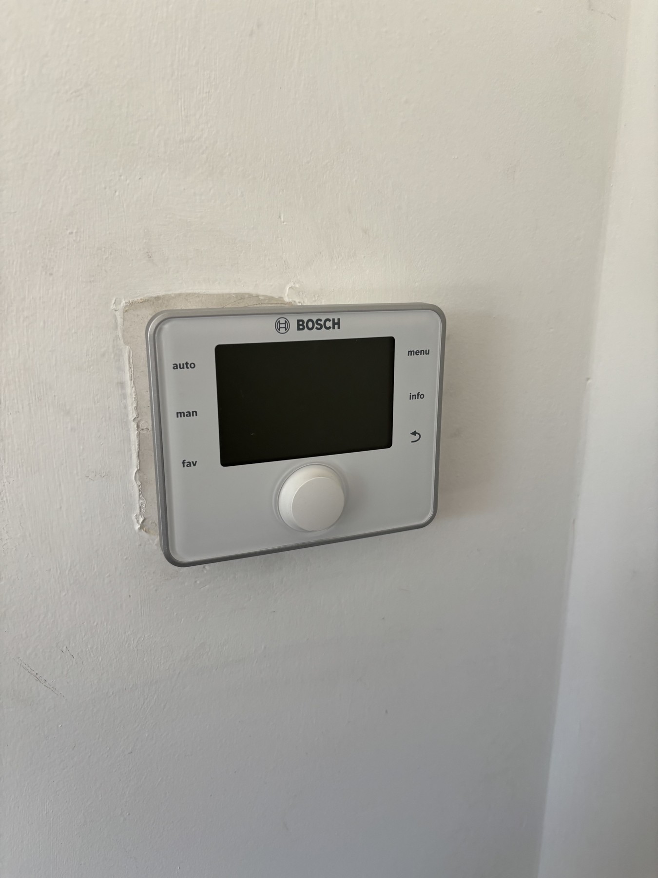 Bosch-thermostaat van de verwarmingsregeling in Oostkamp